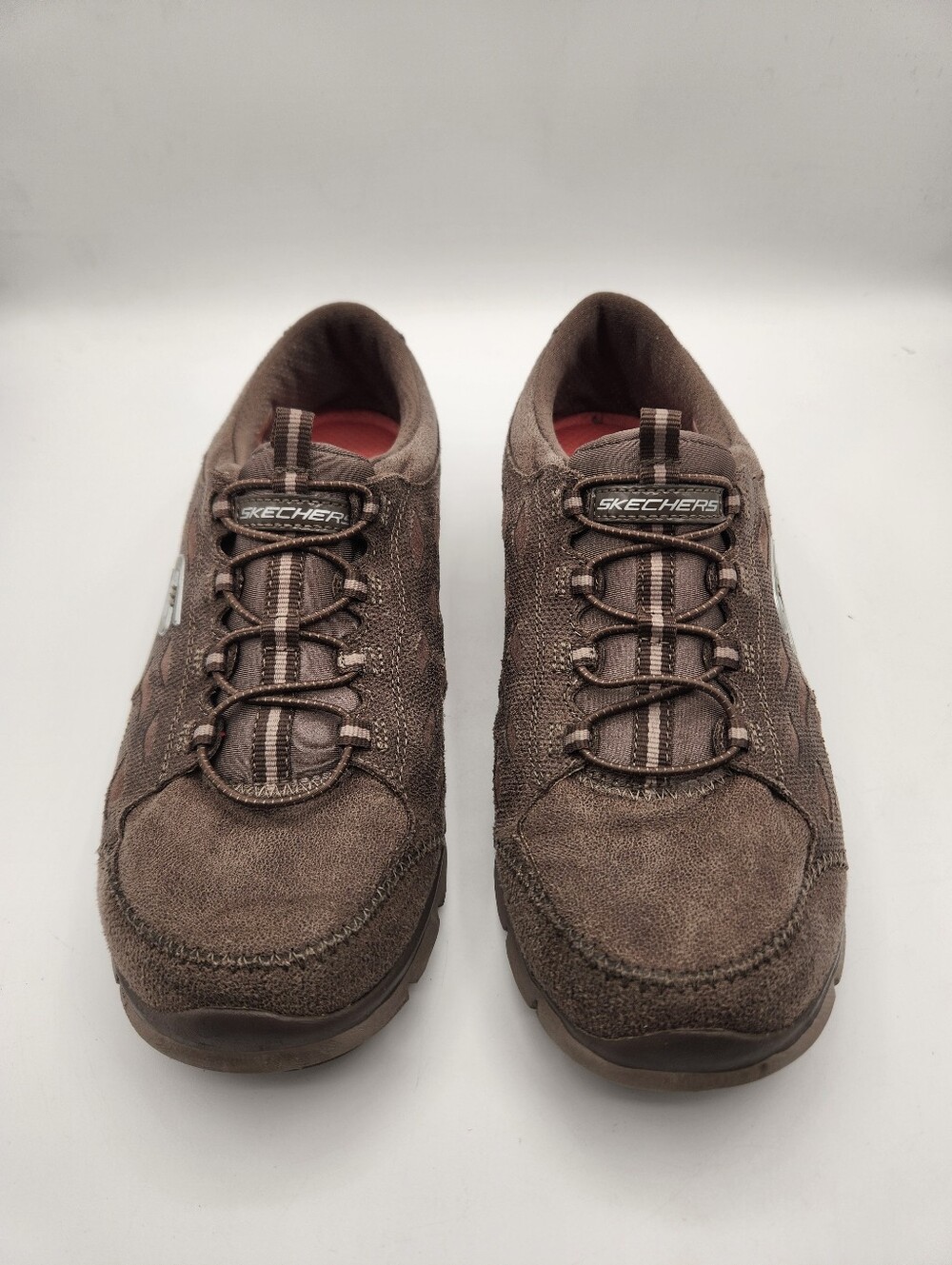 Skechers Women's Sz 9.5 Air Cooled Memory Foam Slip On Dark Taupe
